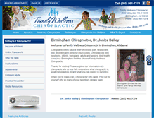 Tablet Screenshot of chirofamilywellness.com